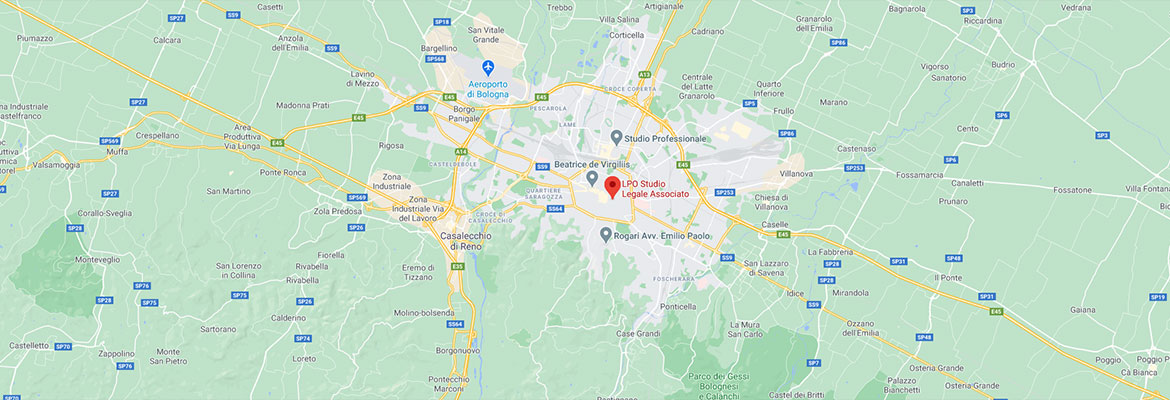 Mappa sede studio Legale LPO